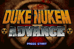Duke Nukem Advance Title Screen